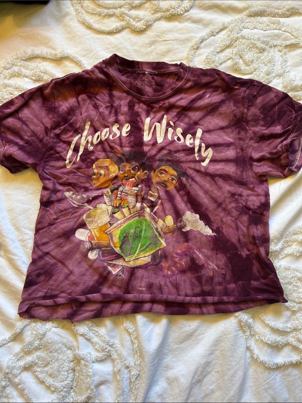 Dreamville Choose Wisely Graphic Tee - Purple Tie-Dye
